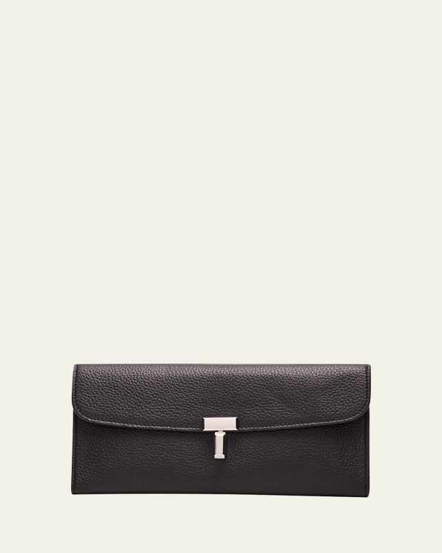 T-Lock Grain Leather Continental Wallet